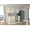 Cocina Roble 4 modulos 180 cm
