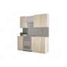 Cocina Roble 4 modulos 180 cm