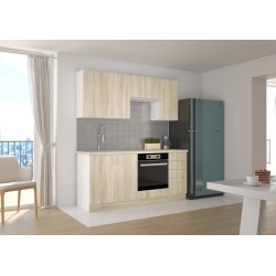 cocina 6 modulos roble 180 cm