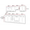 Cocina Roble 260 cm