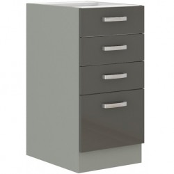 Cocina blanca y gris180 cm