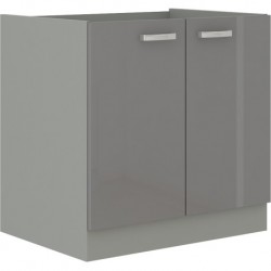 Cocina blanca y gris180 cm