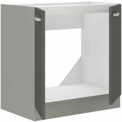 Cocina blanca y gris180 cm