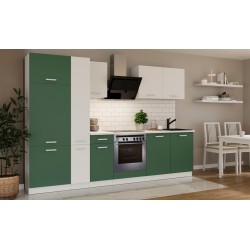 juego de muebles de cocina 290 cm verde