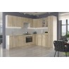 cocina roble 2 m 70 x  2 m 30 con encimera
