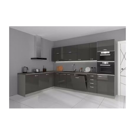 Cocina roja 2 m 10 x 3 m 30 con encimera Cocina roja 2 m 10 x 3 m 30 con encimera