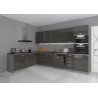 Cocina roja 2 m 10 x 3 m 30 con encimera