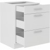 bas 60 3 cajones blanco mate