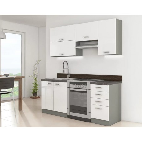 Cocina blanca 5 modulos 180 cm Cocina blanca 5 modulos 180 cm
