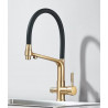 grifo color oro instalación de cubierta de agua filtrada