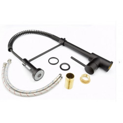 Grifería de cocina ESPIRAL en color negro