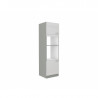 columna de horno y microonda blanco brillante