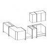 Cocina nueva blanca mate 2 m 70 x 1 m 50