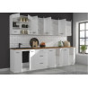 cocina 300 cm blanco mate