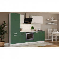 juego de muebles de cocina 260 cm verde