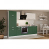 juego de muebles de cocina 260 cm verde
