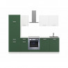 juego de muebles de cocina 260 cm verde