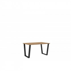 2 Patas para mesa o escritorio de acero color negro altura 73 cm