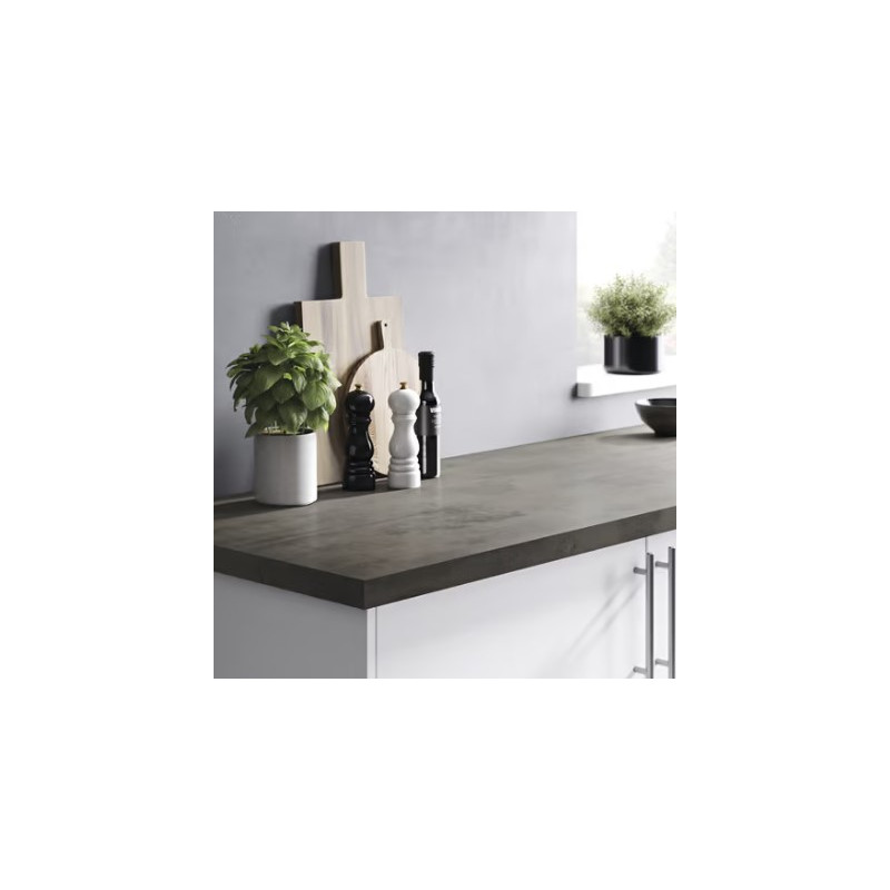 encimera 100 cm x 62 cm Cemento Oscuro hidrófuga