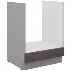 Cocina   gris oscuro 240 cm 8 modulos sin encimera