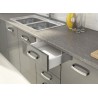 Cocina Completa gris 240 cm