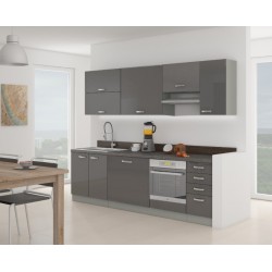Cocina Completa gris 240 cm
