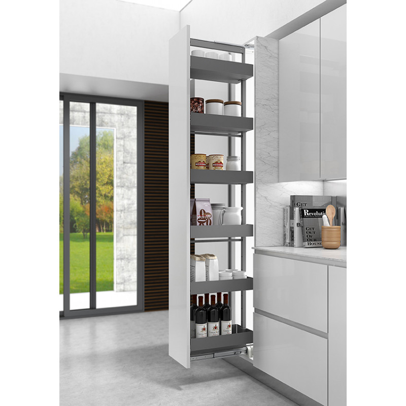 ESTRUCTURA COLUMNA FRENO con 5 CESTA COLUMNA ANTIDESLIZANTE ANTRACITA 400