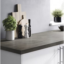encimera 260cm x 62 cm Cemento Oscuro hidrófuga