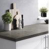 encimera 260cm x 62 cm Cemento Oscuro hidrófuga