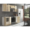 cocina Roble  5 modulos 180 cm sin encimera