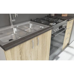 cocina Roble  5 modulos 180 cm sin encimera