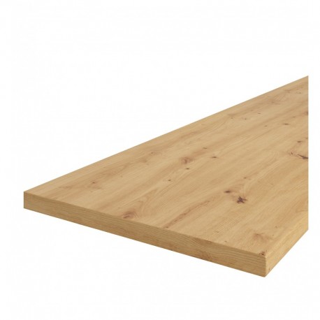Encimera 410 cm roble claro